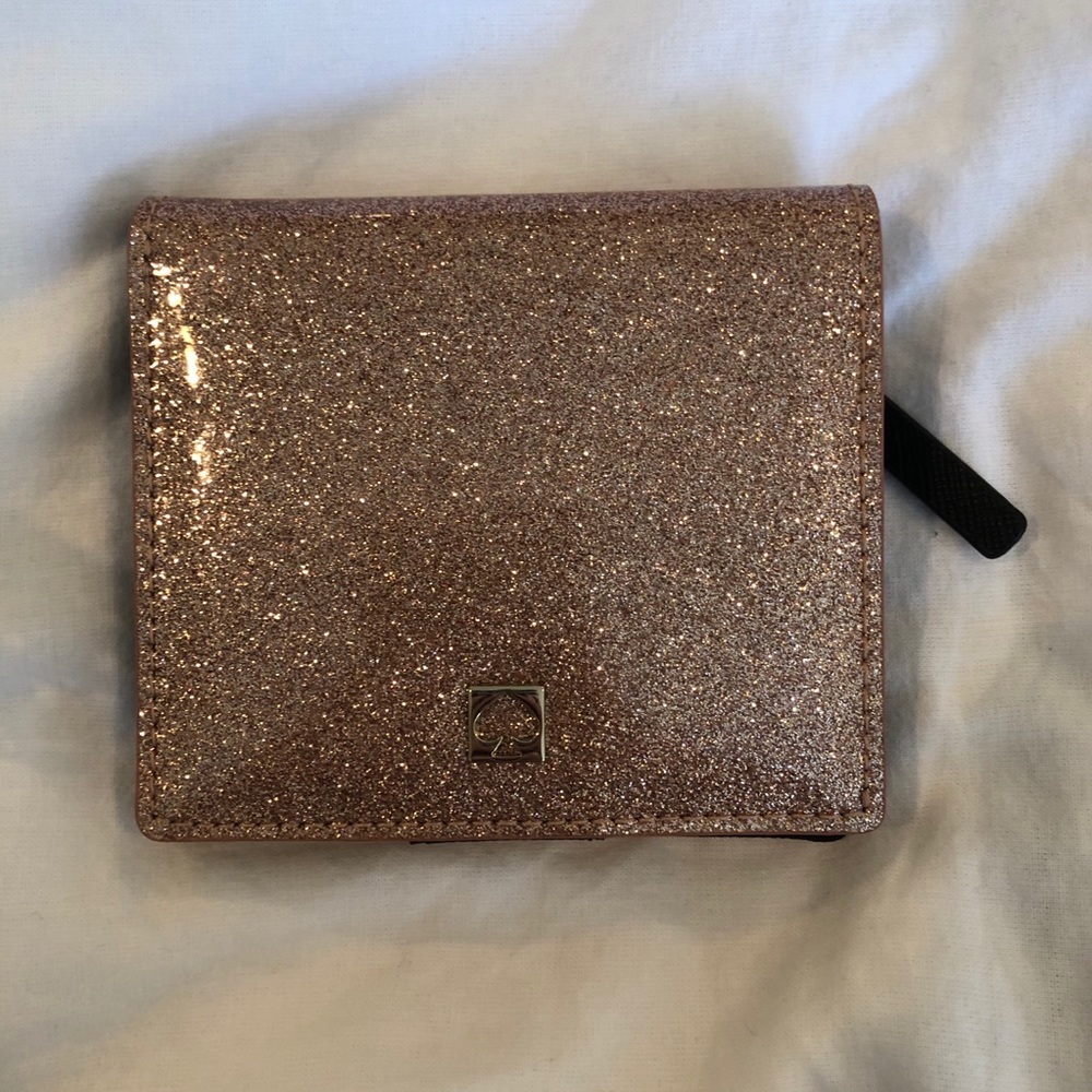 Kate spade pink sparkle wallet